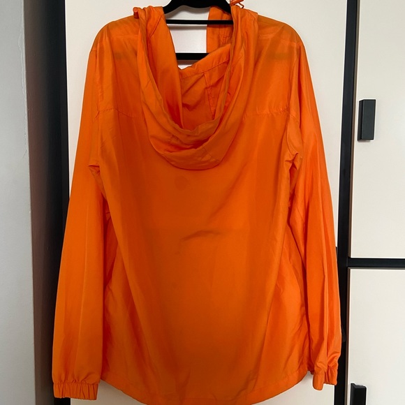 Orange Windbreaker - Nylon - Forever 21 - Men's US XS - UNISEX - Hooded - Picture 3 of 7